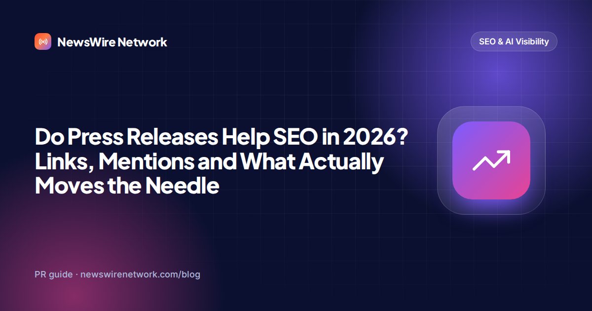 Do Press Releases Help SEO in 2026? Links, Mentions and What Actually Moves the Needle