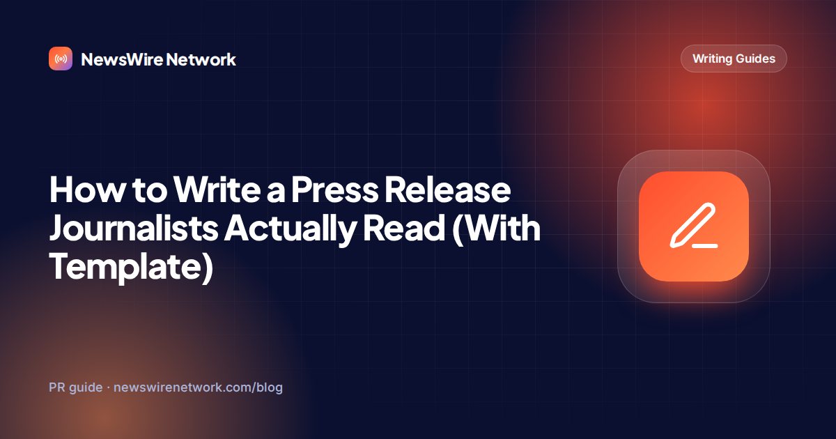 How to Write a Press Release Journalists Actually Read (With Template)